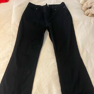 HD Harley Davidson women’s black pants, size 6, nylon/cotton/lycra